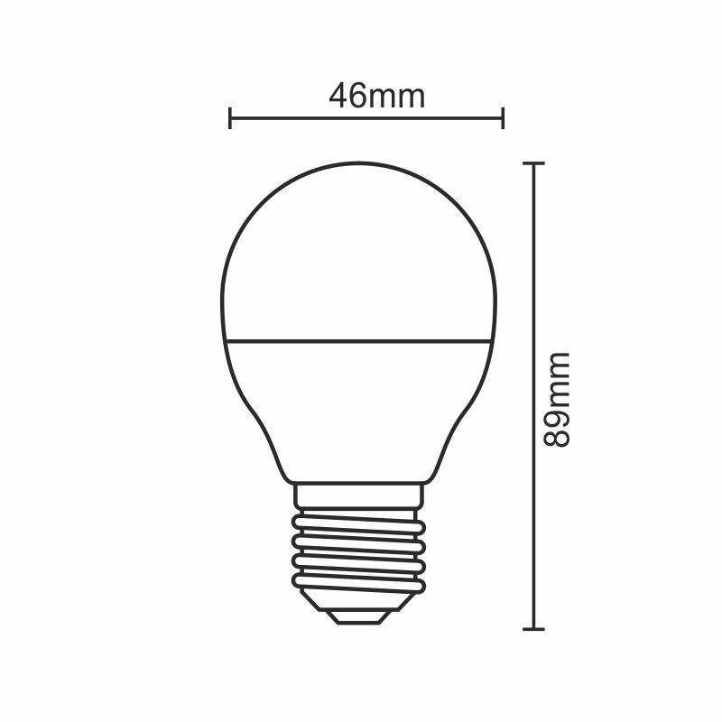LED žárovka 8W - G45 / E27 / SMD / 6500K - ZLS809